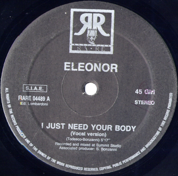 last ned album Eleonor - I Just Need Your Body