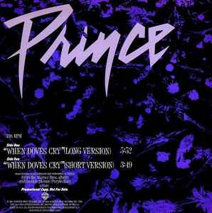 Prince - When Doves Cry album cover