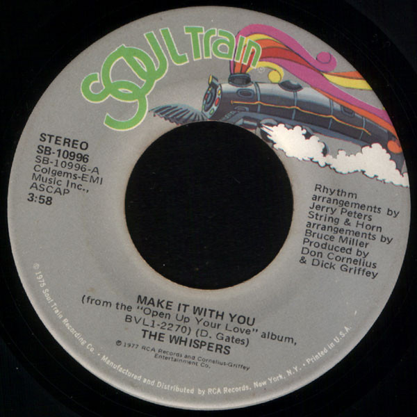The Whispers – Make It With You / You Are Number One (1977, Vinyl ...