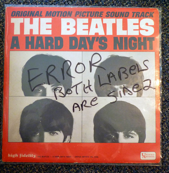 The Beatles – A Hard Day's Night (1964, Vinyl) - Discogs