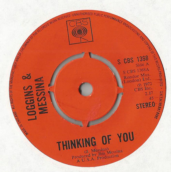 Loggins & Messina – Thinking Of You (1973, Vinyl) - Discogs