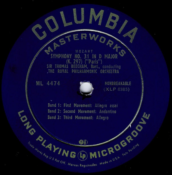 baixar álbum Schubert Mozart, Sir Thomas Beecham Conducting The Royal Philharmonic Orchestra - Symphony No 8 Unfinished In B Minor Symphony No 31 Paris In D Major K297