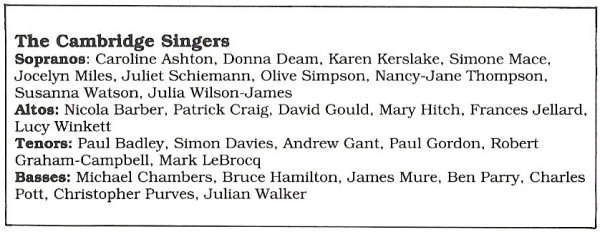 last ned album The Cambridge Singers Directed By John Rutter With Wayne Marshall - I Will Lift Up Mine Eyes Sacred Music By Stanford And Howells