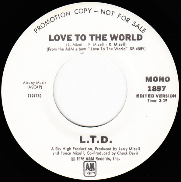 L.T.D. – Love To The World (1976, Vinyl) - Discogs