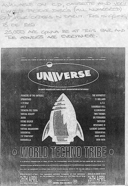 Universe - World Techno Tribe (1995, CD) - Discogs