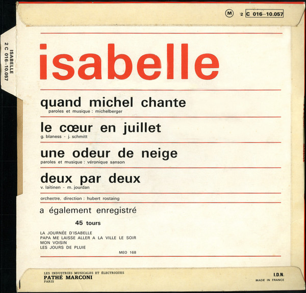 baixar álbum Isabelle - Quand Michel Chante