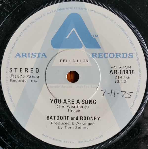 baixar álbum Batdorf And Rodney - You Are A Song