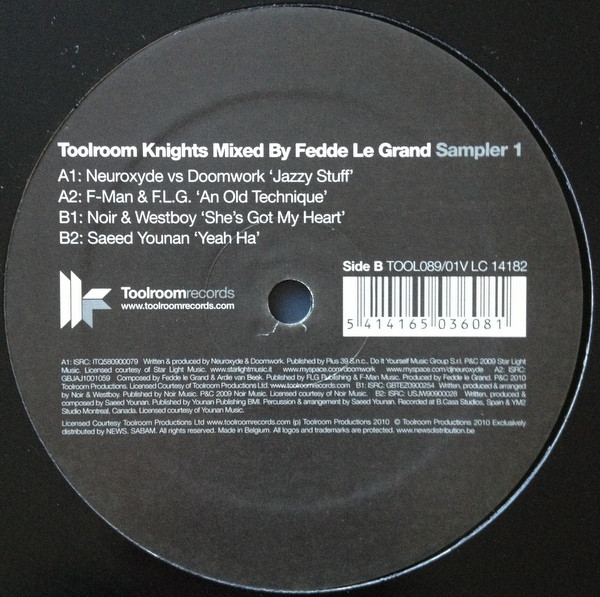 lataa albumi Various - Toolroom Knights Mixed By Fedde Le Grand Sampler 1