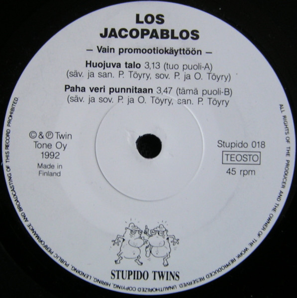 lataa albumi Los Jacopablos - Huojuva Talo Paha Veri Punnitaan