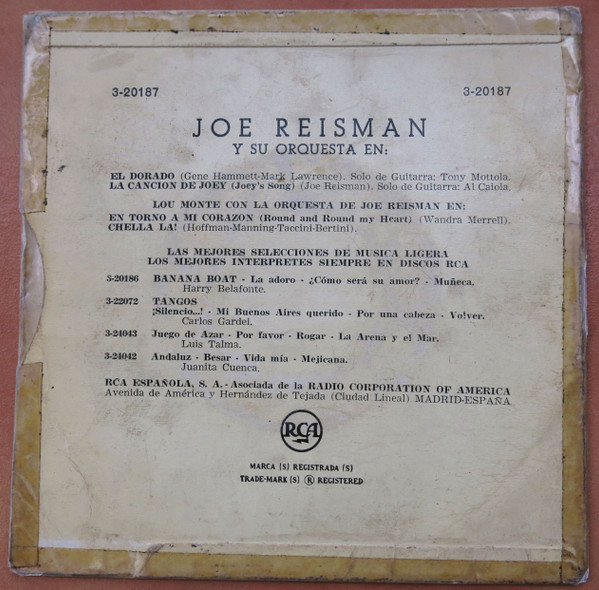 ladda ner album Lou Monte Con Joe Reisman Y Su Orquesta - Chella Lla
