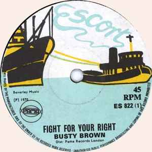 Busty Brown - Fight For Your Right / Soul Fight Busty Top A Pop album cover
