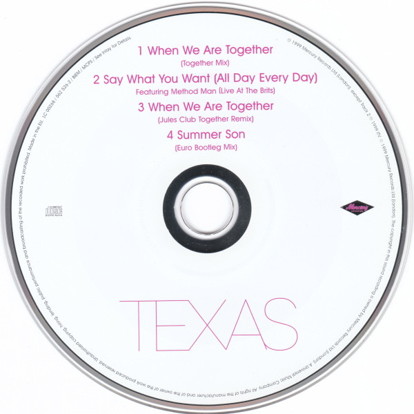 lataa albumi Texas - When We Are Together