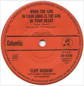 Cliff Richard - When The Girl In Your Arms Is The Girl In Your Heart album cover