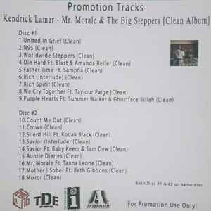 Kendrick Lamar – Mr. Morale & The Big Steppers (2022, Clean, CD) - Discogs