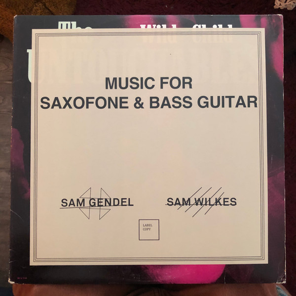 Sam Gendel & Sam Wilkes - Music For Saxofone & Bass Guitar 