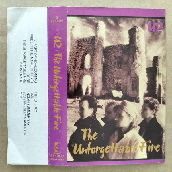 The unforgettable fire - U2 - ( 1984, カセットテープ, Island