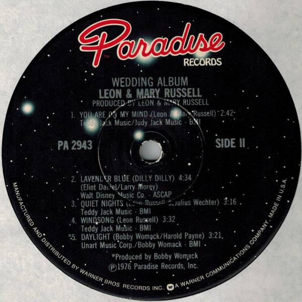 Leon & Mary Russell - Wedding Album | Paradise Records (PA 2943) - 4