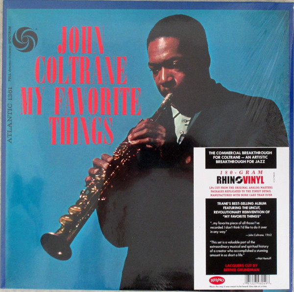 John Coltrane My Favorite Things 2010 180 Gram Vinyl Discogs