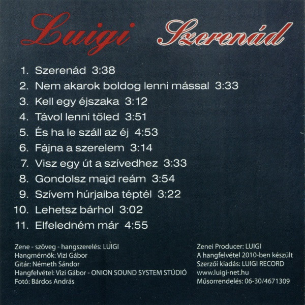 descargar álbum Luigi - Szerenád