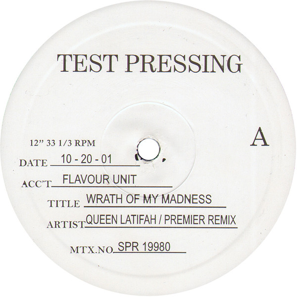 Queen Latifah – Wrath Of My Madness (Premier Remix) (2001, Vinyl