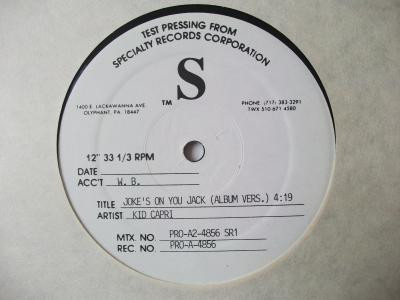 Kid Capri – Joke's On You Jack (Vinyl) - Discogs