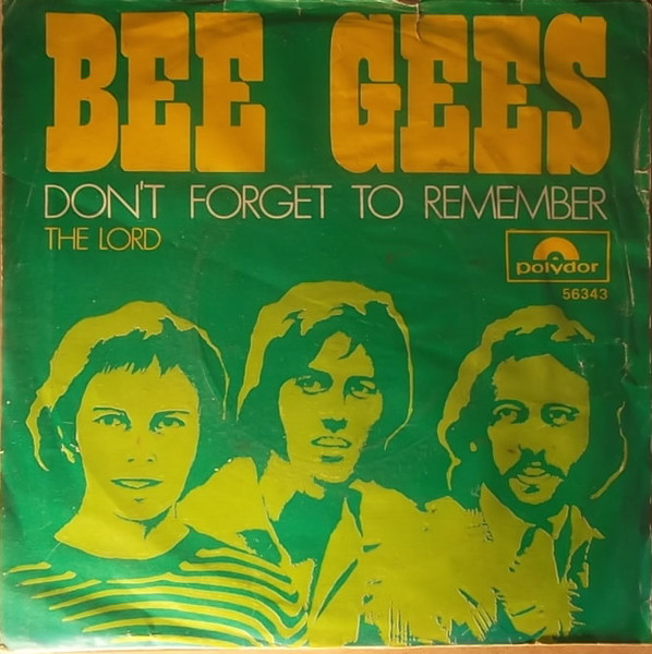 Bee Gees Dont Forget To Remember 1969 Vinyl Discogs