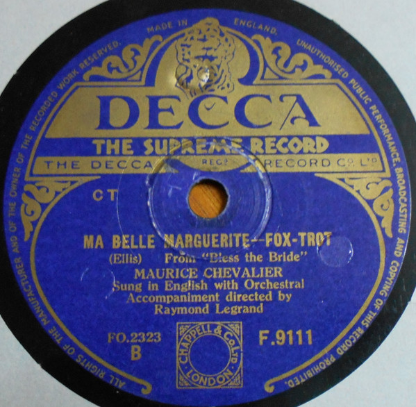 télécharger l'album Maurice Chevalier - On A Slow Boat To China Ma Belle Marguerite