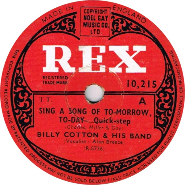 Billy Cotton And His Band – Oh! How He Misses His Missus / Yes, My