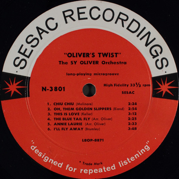 ladda ner album The Sy Oliver Orchestra - Olivers Twist
