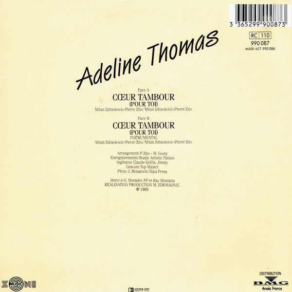 baixar álbum Adeline Thomas - Coeur Tambour Pour Toi