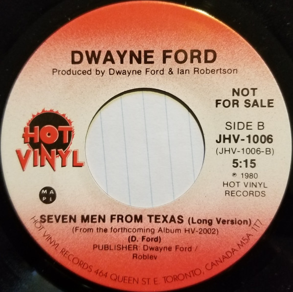 lataa albumi Dwayne Ford - Seven Men From Texas