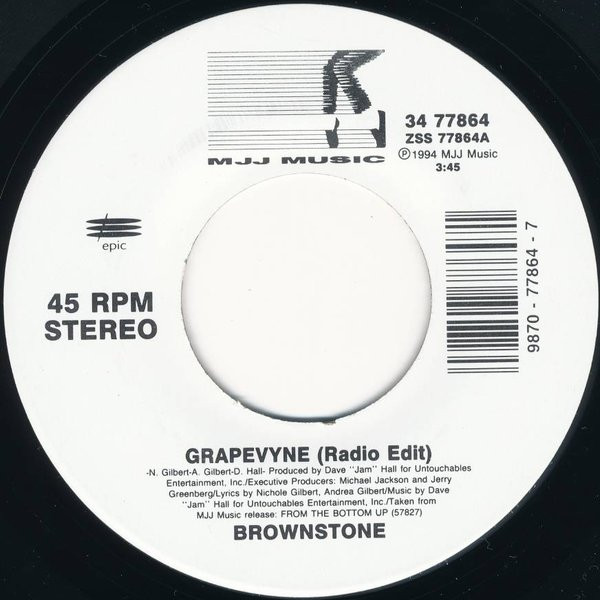 Brownstone – Grapevyne (Radio Edit) / If You Love Me (LP Version (Radio Edit))  (1994, Vinyl) - Discogs