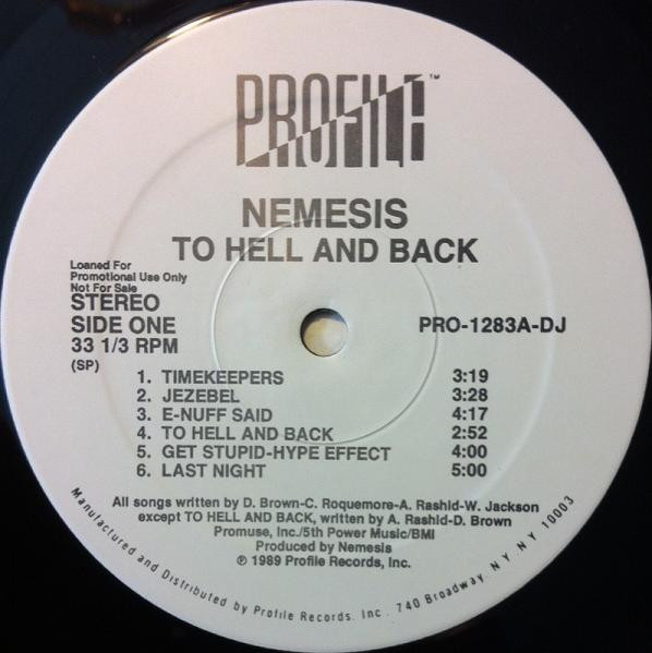 Nemesis – To Hell And Back (1989, Vinyl) - Discogs