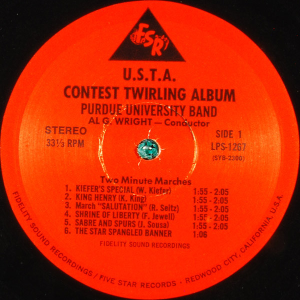 lataa albumi Purdue University Band, Al G Wright - USTA Contest Twirling Album