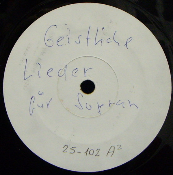 last ned album Various - Geistliche Lieder Für Sopran Musik Für Harfe Und Geige