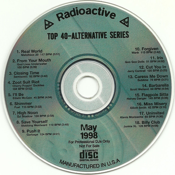 télécharger l'album Various - Radioactive Top 40 Alternative Series 02 May 1998