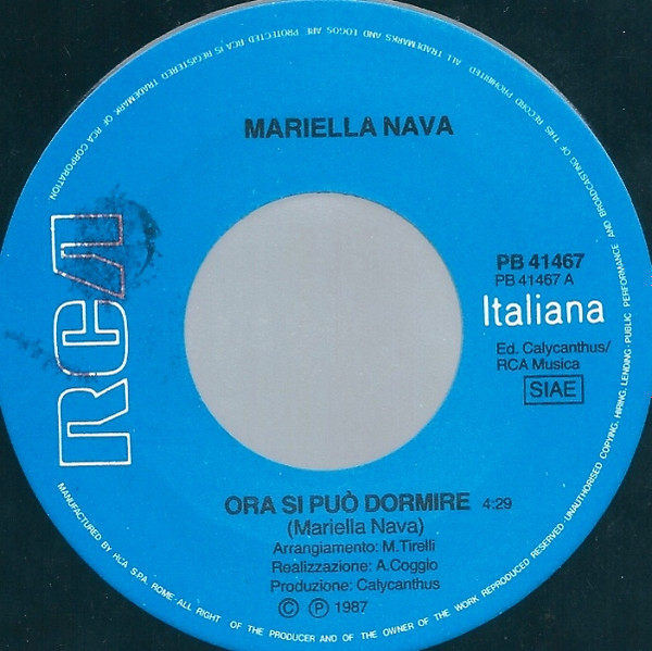 télécharger l'album Mariella Nava - Ora Si Può Dormire Cè Chi Va A Milano