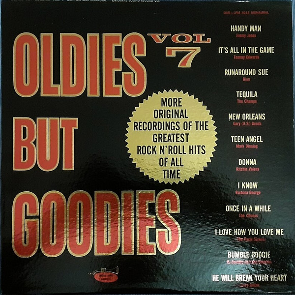 Oldies But Goodies Vol. 7 (1971, Los Angeles Pressing, Vinyl