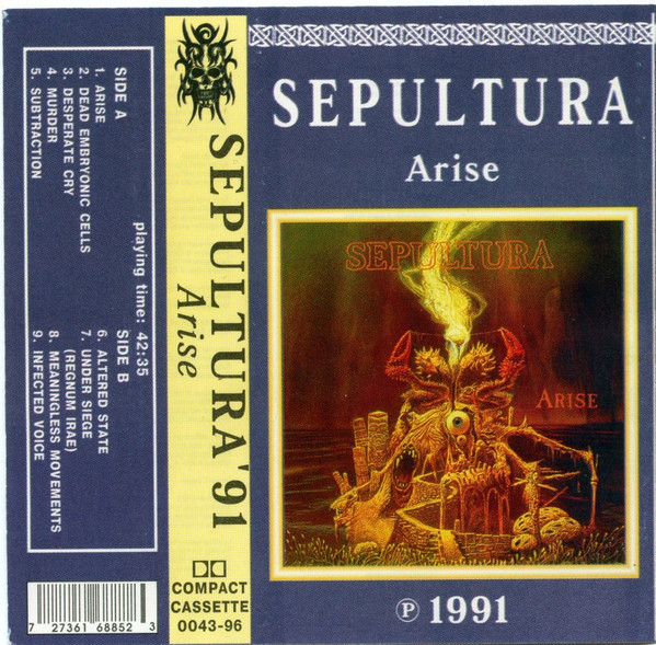 Sepultura – Arise (Cassette) - Discogs