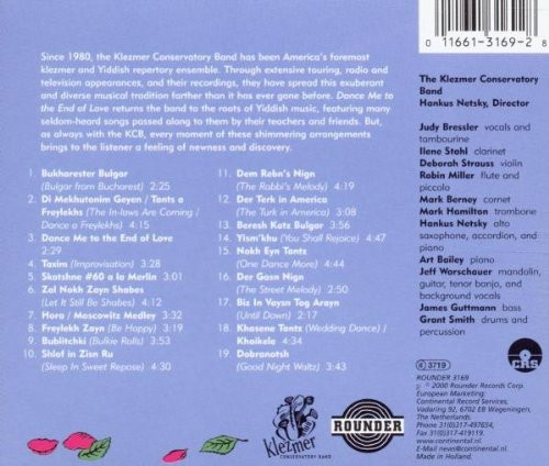 descargar álbum Klezmer Conservatory Band - Dance me to the end of love