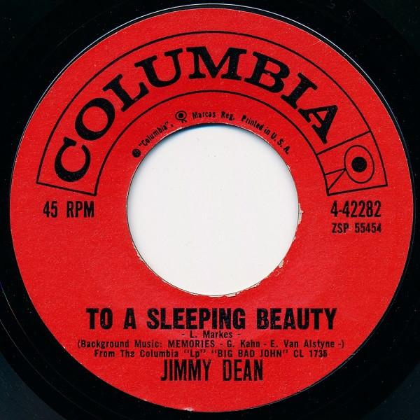 lataa albumi Jimmy Dean - To A Sleeping Beauty The Cajun Queen