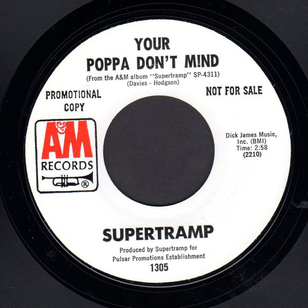 Supertramp – Forever / Your Poppa Don't Mind (1971, Vinyl) - Discogs
