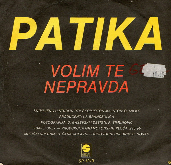 lataa albumi Patika - Volim Te Nepravda