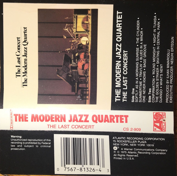 The Modern Jazz Quartet - The Last Concert | Releases | Discogs