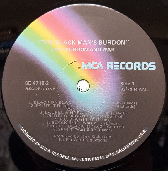 Eric Burdon And War – The Black-Man's Burdon (Vinyl) - Discogs