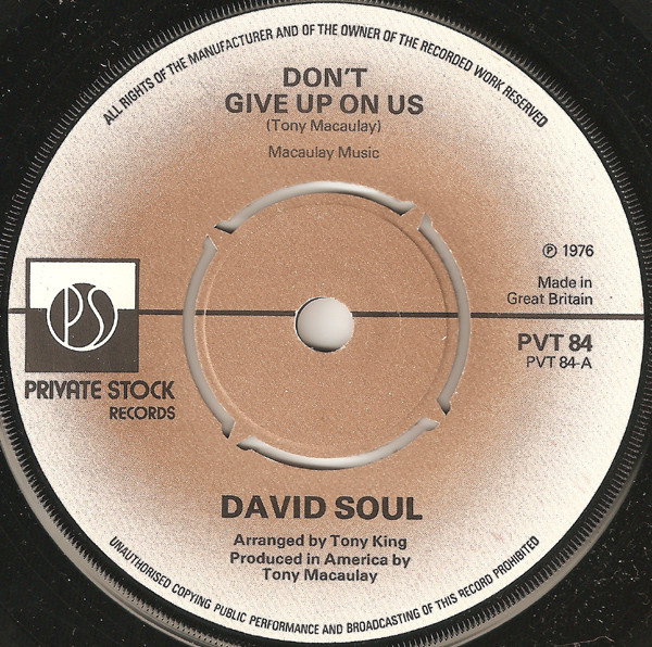 David Soul – Dont Give Up On Us = 「刑事スタスキーとハッチ」の