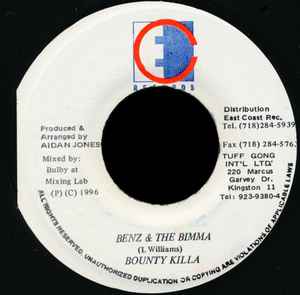 Bounty Killer - Benz & The Bimma album cover