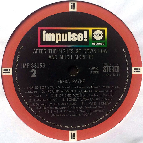 descargar álbum Freda Payne - After The Lights Go Down Low And Much More