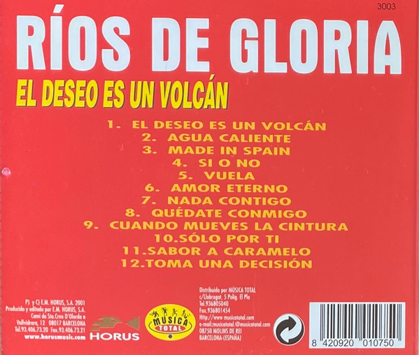 lataa albumi Ríos De Gloria - El Deseo Es Un Volcan