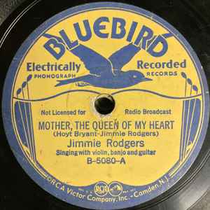Jimmie Rodgers - Mother, The Queen Of My Heart / Peach Picking Time Down In Georgia album cover